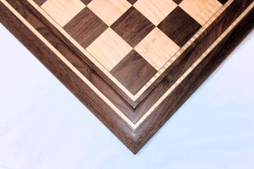 Heritage I Chess Board - Curly Maple / Black Walnut – Test 1 Store